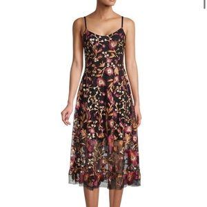 Nordstrom Embroidered Midi Dress
